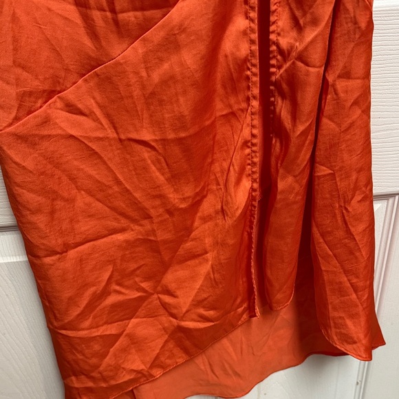 Free People Vibrant Orange Assymetrical Skirt - Picture 7 of 12